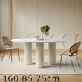 thumbnail image 1 of Modern White Dining Table Simple Design Study Luxury Living Room Table Nordic Receptionist Mesa Comedor Furnitures HD50CZ My Lux Decor Round, 1 of 11