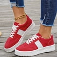 thumbnail image 6 of Women's Fashion Sneakers Comfortable Walking Shoes Casual Lace-Up Non Slip Sneakers, 36, 6 of 6