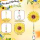 thumbnail image 5 of 6PCS Diamond Painting Suncatcher Wind Chime Sunflower Diamond Painting Kits 5D Double Sided Hanging Ornaments with Crystal Pendant for Adults Kids Home Garden Window Decoration, 5 of 6