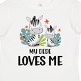 thumbnail image 4 of Inktastic Zebra My Dede Loves Me Boys or Girls Toddler T-Shirt, 4 of 5