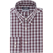 Chaps Mens Dress Shirt Regular Fit Stretch Check