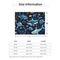 thumbnail image 3 of KLL Playful Whales Underwater Scene Print Fleece Throw Blanket, Horizontal Fleece Bedding Cute Soft Blankets Comfy Fleece Flannel Plush Home Decor for Couch & Bed -50"x40", 3 of 9