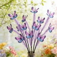 thumbnail image 6 of Hodwiequ Artificial Butterflies Branch Decorative Arrangement Artificial Flower Bouquet Set Props Purple Free Size, 6 of 6