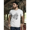 thumbnail image 2 of Angry Wolf Sketch T-Shirt Men -Image by Shutterstock, Male 4X-Large, 2 of 4