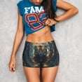 thumbnail image 3 of Balery Forest Meditating Tiger Pantalones cortos de entrenamiento estampados para mujer, sin costuras, ajustados, para gimnasio, yoga, correr, deportes, ejercicio activo, fitness.-Medium, 3 of 8