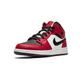 thumbnail image 4 of Jordan GRADE SCHOOL Air Jordan 1 Mid GS "Chicago Black Toe" 554725 069 from Stadium Goods, 4 of 8