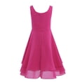 thumbnail image 2 of YEAHDOR Kids Girls Knotted Waist Chiffon Flower Girl Dress Sleeveless Wedding Bridesmaid Prom Party Gowns, 2 of 5