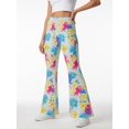 thumbnail image 2 of Girls Flare Pants, Girls Flared Bell Bottom Pants, Wide Leg Casual Trousers for Girls Ages 3-13Y, Comfortable All Season Girls Pants, 2 of 6