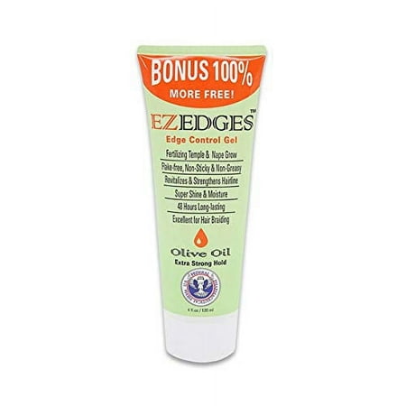 EZEDGES EDGE CONTROL GEL Extra Strong Hold (Olive Oil), 4 oz.