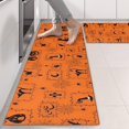 thumbnail image 2 of Kitchen Rugs Sets Of 2,Halloween Framed Icons Pattern Anti Fatigue Kitchen Mat Rugs Non Slip Washable,Decorative Kitchen Floor Mats for Kitchen,Sink,Laundry,17"X47", 2 of 5