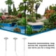 thumbnail image 5 of Matsuzay Modelo de lámpara de vía férrea musgo micropaisaje al aire libre 1:87 LED farola de Metal decoración de jardín pista luz arena accesorios Artesanía Verde (blanco cálido) Matsuzay HA066876-06, 5 of 6