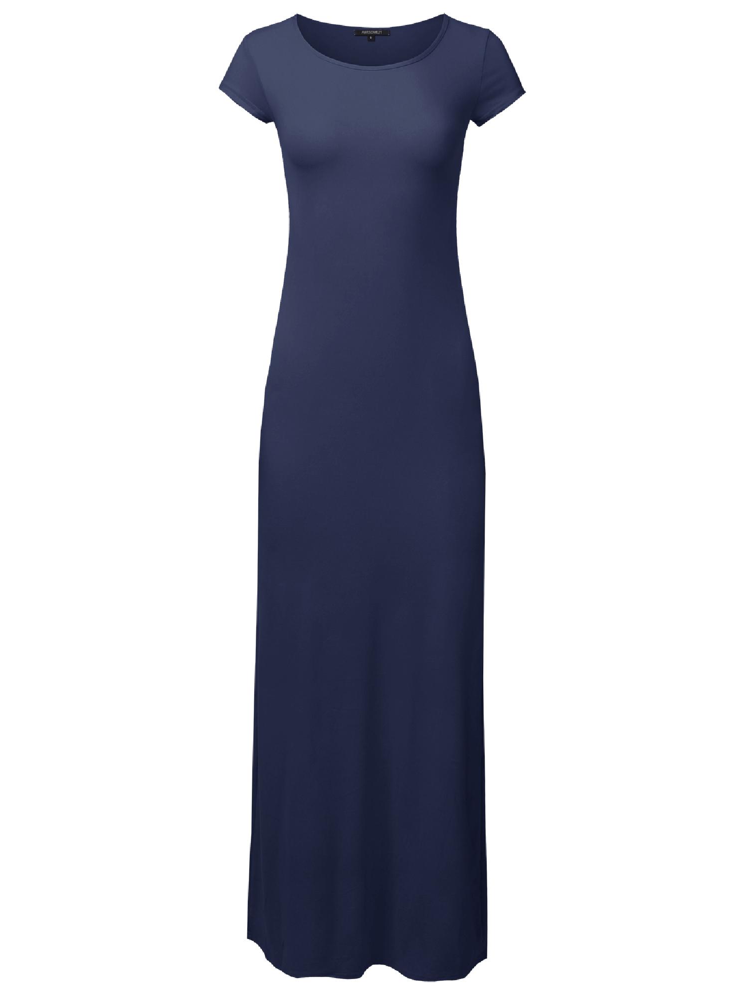 cap sleeve maxi dress casual