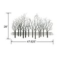thumbnail image 6 of Snowy Black Metal Field of Trees Wall Decor, 6 of 10