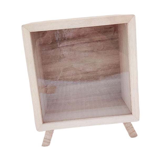 Alcancía de Madera Cubierta Transparente Visible DIY Nombre Decoración para Niños Adultos