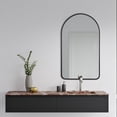 thumbnail image 3 of Decor Wonderland B803LK 19.6 x 31.5 in. Rita Black Metal Framed Oval Wall Mirror, 3 of 5