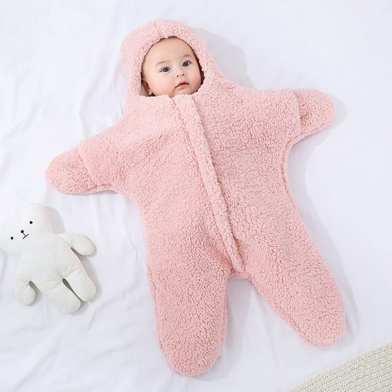 Aompmsdx Boys Girls Solid Star Shape Sleeping Blanket Thick Warm