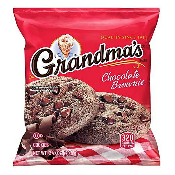 Grandma's Chocolate Brownie Cookie, 2.5 Ounce (60 Cookies)