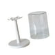 thumbnail image 1 of Vitrina giratoria, caja de almacenamiento, soporte de exhibición versátil, vitrina para figuras de acción, colgantes grandes, objetos de colección, blanco, 1 of 5