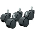 thumbnail image 1 of Master Caster MAS94628 Roulettes Souples de Luxe Silencieuses, Noir - 110 lbs, 1 of 3
