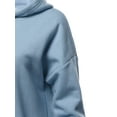 thumbnail image 5 of A2Y Women's Relax Fit Long Sleeve Kangaroo Pockets Hoodie Sweatshirts Spring Blue 2XL, 5 of 6