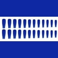thumbnail image 3 of FCOGIN Long Coffin, 24 Pieces, Sapphire Blue, Glossy Finish, Acrylic False Nail, Press on Nail, 3 of 5
