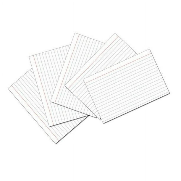 Pacon PAC5136BN 4 x 6 in. Cartes d'Index Blanc - 100 par Pack