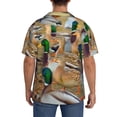 thumbnail image 3 of Honeii Mallard Ducks for Men's Short-Sleeved Button-Up Collared Shirt Featuring A Pocket, Perfect for Beach Vacations, And Travel Adventures.-4X-Large, 3 of 5