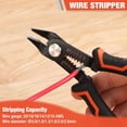 thumbnail image 5 of ValueMax Wire Stripper and Cutters, 10-22 AWG Wire Stripper Tool, 6-inch Flush Cutters with Safety Lock and Curved Bevel Design, Diagonal Side Cutters for Electronics, Jewelry, and Crafts, 5 of 8