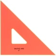 thumbnail image 1 of Pacific Arc Drafting Triangle, 6-inch, 45/90 Degrees, Fluorescent Orange, 1 of 5
