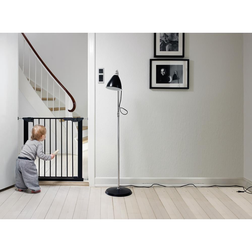 BabyDan Premier Pressure Mount Safety Gate with 2 Extensions 28.9" - 36.7", Black