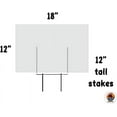 thumbnail image 4 of Curb-N-Sign® Valentines Day Yard Sign with 50 Heart Shaped Vinyl Sticker - Single Sided Corrugated Plastic with Metal H Stake - Best for Valentines Day Decorations, Gift for Her (12 x 18 Inch), 4 of 6