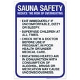 thumbnail image 1 of Sauna Safety Sign, Pool Sign,, 1 of 1