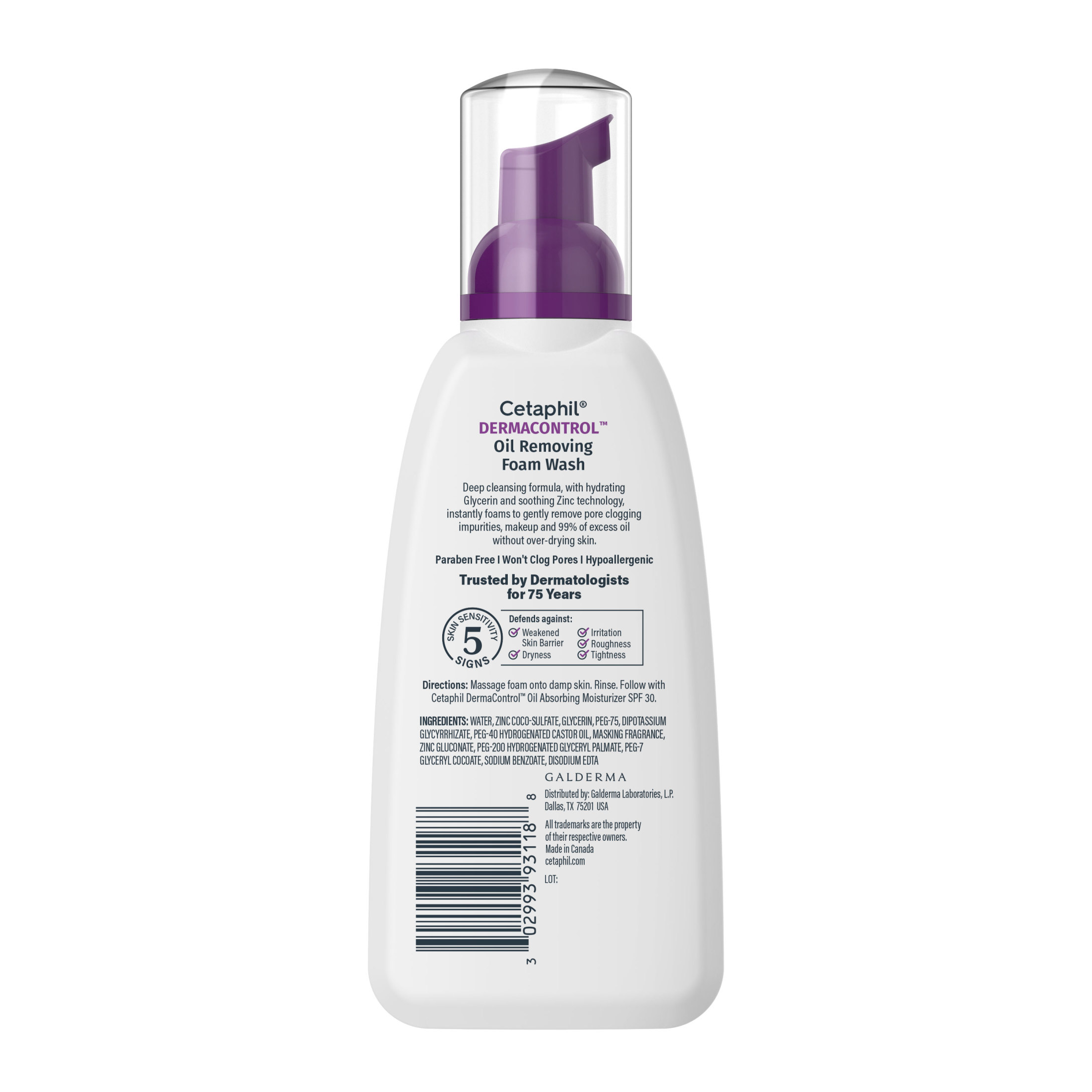 Cetaphil Derma Control Oil Removing Foam Wash, 8 fl oz photo 7