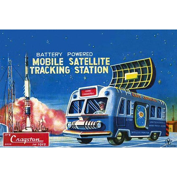 Mobile Satellite Tracking Station- Fine Art Canvas Print (20" x 30")