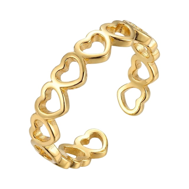 ZZHZGZ Canada Sale Minimalist Beach Style Toe Rings Sparkling Stackable Jewelry for Girls