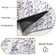 thumbnail image 6 of Round Area Rugs Collection 3 Ft, Purple Grey Botanical Non-Slip Residential Carpet, Spring Floral Summer Farmhouse Indoor Crawling Mats Doormat Runner Rugs Play Mat for Bedroom, 6 of 8