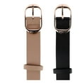 thumbnail image 4 of CTM  Belt with Centerbar Buckle (Pack of 2 Colors) (Women's Plus), 4 of 7
