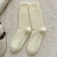 thumbnail image 2 of TBWNWG Women's Velvet Thermal Winter Socks Mid Calf Length Soft Indoor and Outdoor Cozy Comfort Wear,Size One Size, 2 of 3