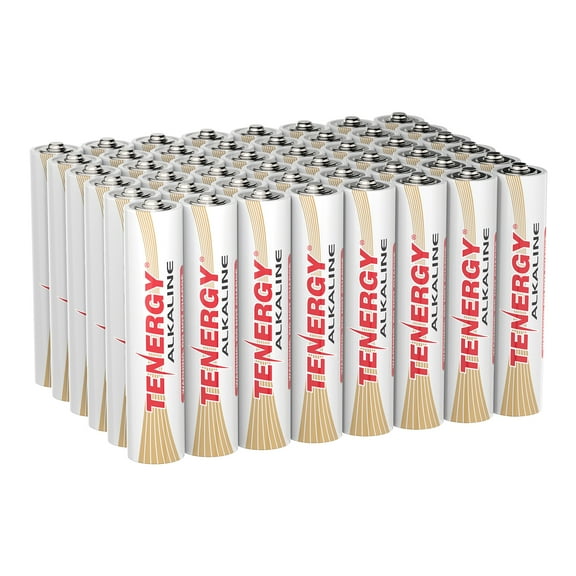Tenergy AAA Size Alkaline Batteries, 48-Pack