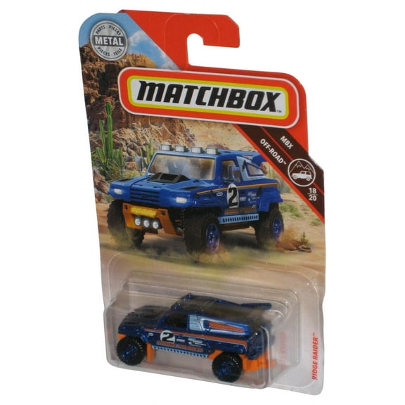 Matchbox MBX Off-Road 18/20 (2018) Blue & Orange Metal Toy Car 68/100