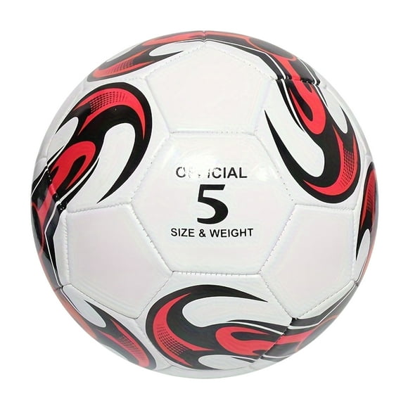 Baohd Soft And Scratch-Resistant Football Balls Thickened PVC Leather Size 5 Footballs Size 5 white