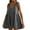 Gray Dress, variant on Women's Sleeveless Mini Dress Summer V Neck Babydoll Dress Baggy Pleated Swing Flowy Sundress Soft Comfy Homewear Hot Pink,S