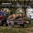 thumbnail image 4 of Gorilla Carts 25 Cu Ft Heavy-Duty ATV Trailer w/ Removable Sides, 1400 lb Capacity, Black, 4 of 10