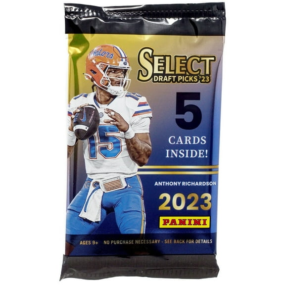 NFL Panini 2023 Select Draft Picks Collegiate Football Trading Card BLASTER Pack (5 Cards)