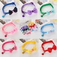 thumbnail image 3 of Colorful Fashion Pets Bowknot Collar With Bell Wear-resistant Size Adjustable Polka Dot Printing Candy Color Bow Tie For Cats Dogs, 3 of 7