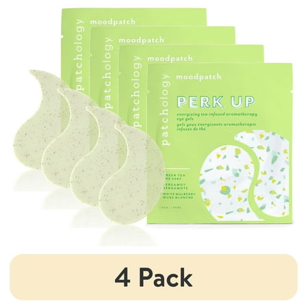 (4 pack) Patchology moodpatch Perk Up Facial Eye Mask Gels Single Pack