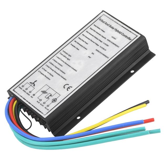 Un controlador híbrido eólico solar, 12/24 V 400/800 W viento 500/1000 W generador de carga híbrido eólico solar controlador híbrido eólico solar funcionalidad versátil