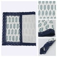 thumbnail image 5 of Unique Bargains Set of 6 Rustic Washable Table Mat Placemats with Lace Trim Blue/Green, 5 of 6