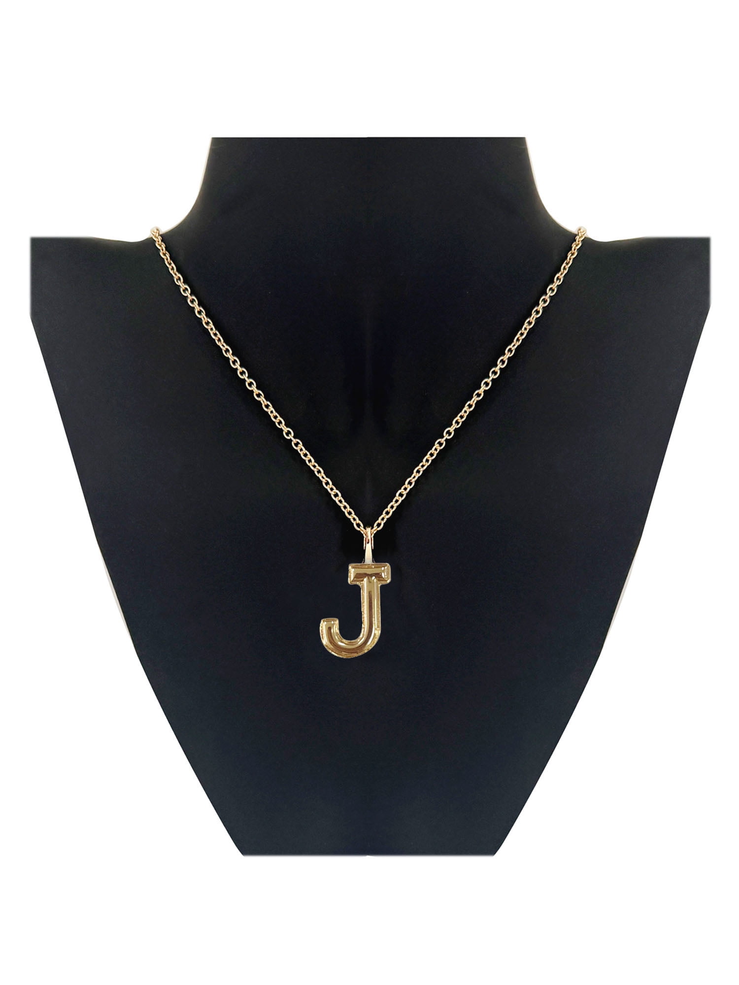 No Boundaries Essentials Varsity Initial "J" Gold-Plated Necklace