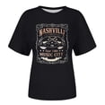 thumbnail image 4 of Womens Loose Fit Tshirts Plus Size Round Neck Graphic Top Casual Cute Tee, 4 of 5